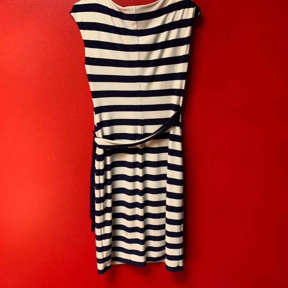 Ralph Lauren Navy & White Striped Dress, Size 6 - Picture 4 of 8
